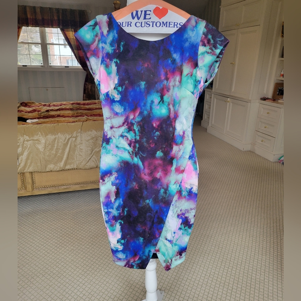 Bar iii bodycon watercolor dress